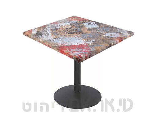 שולחן מרובע עם פלטה בבילון