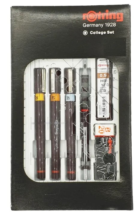 ערכת כלי שרטוט מבית רוטרינג דגם COLLEGE SET