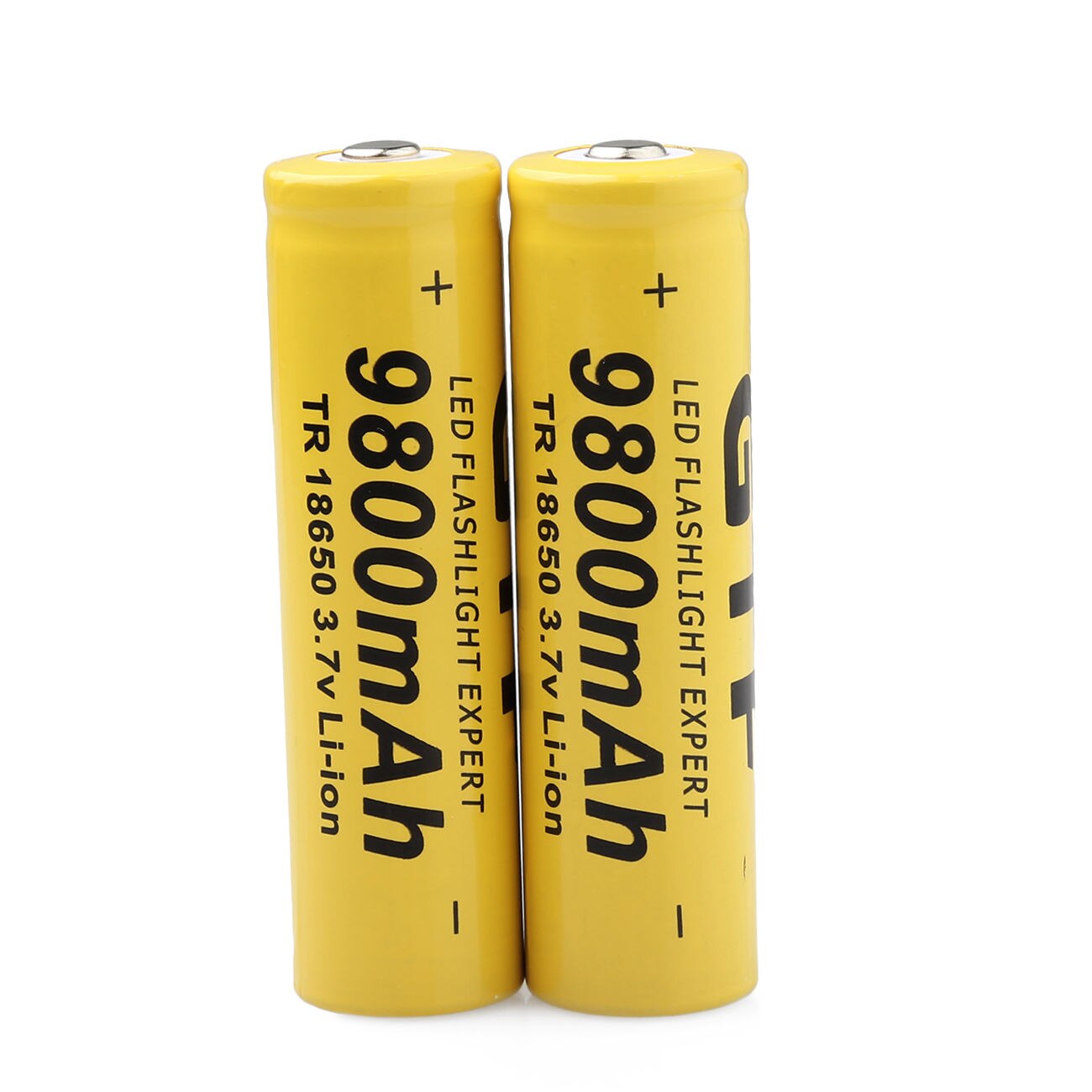 מארז 100 יחידות סוללות נטענות UltraFire 3.7v 9800mAh 18650 Li-ion