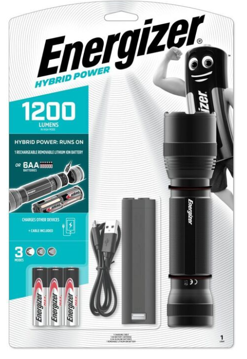 פנס טקטי היברידי 1200 לומנס- Energizer