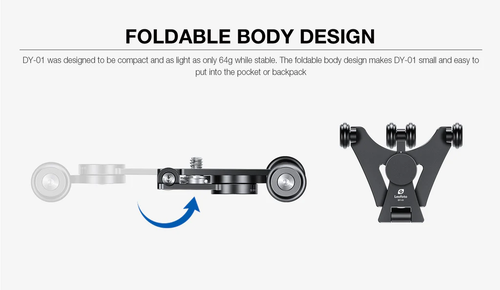 מיני דולי סקייטבורד מתקפל Leofoto Skater Dolly DY-01