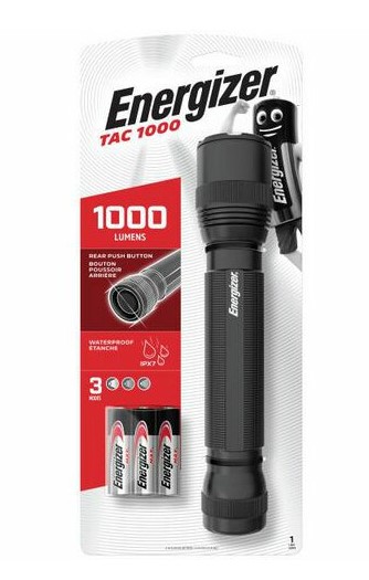 פנס שחור טקטי 1000 לומן - Energizer