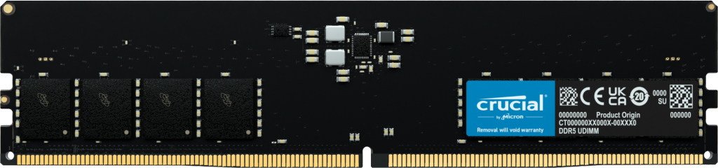 זיכרון Crucial DIMM 32GB DDR5 5600Mhz CL46 (16Gbit)