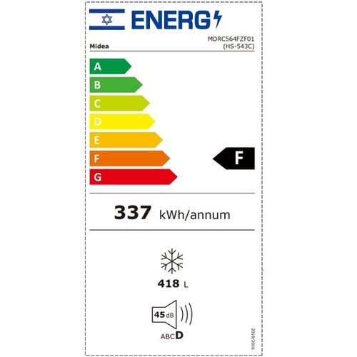 מקפיא שוכב 418 ליטר דגם HS-546C MIDEA 6302