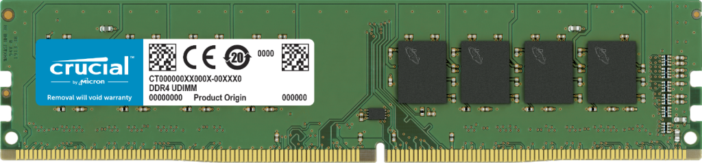 זיכרון למחשב נייח Crucial DIMM 16GB DDR4 3200Mhz