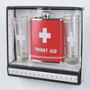 "First Aid" מארז מתנה פלסק ושתי צ'ייסרים