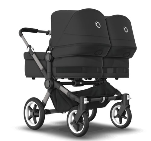 עגלת תאומים משולבת דונקי 5 טווין לתאומים -   Bugaboo Donkey 5 twin -  בוגבו צבע שחור מידנייט 