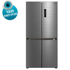מקרר 4 דלתות מקפיא תחתון 470 ליטר דגם 6355 HQ-611R MIDEA נירוסטה