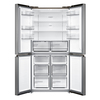 מקרר 4 דלתות מקפיא תחתון 470 ליטר דגם 6355 HQ-611R MIDEA נירוסטה