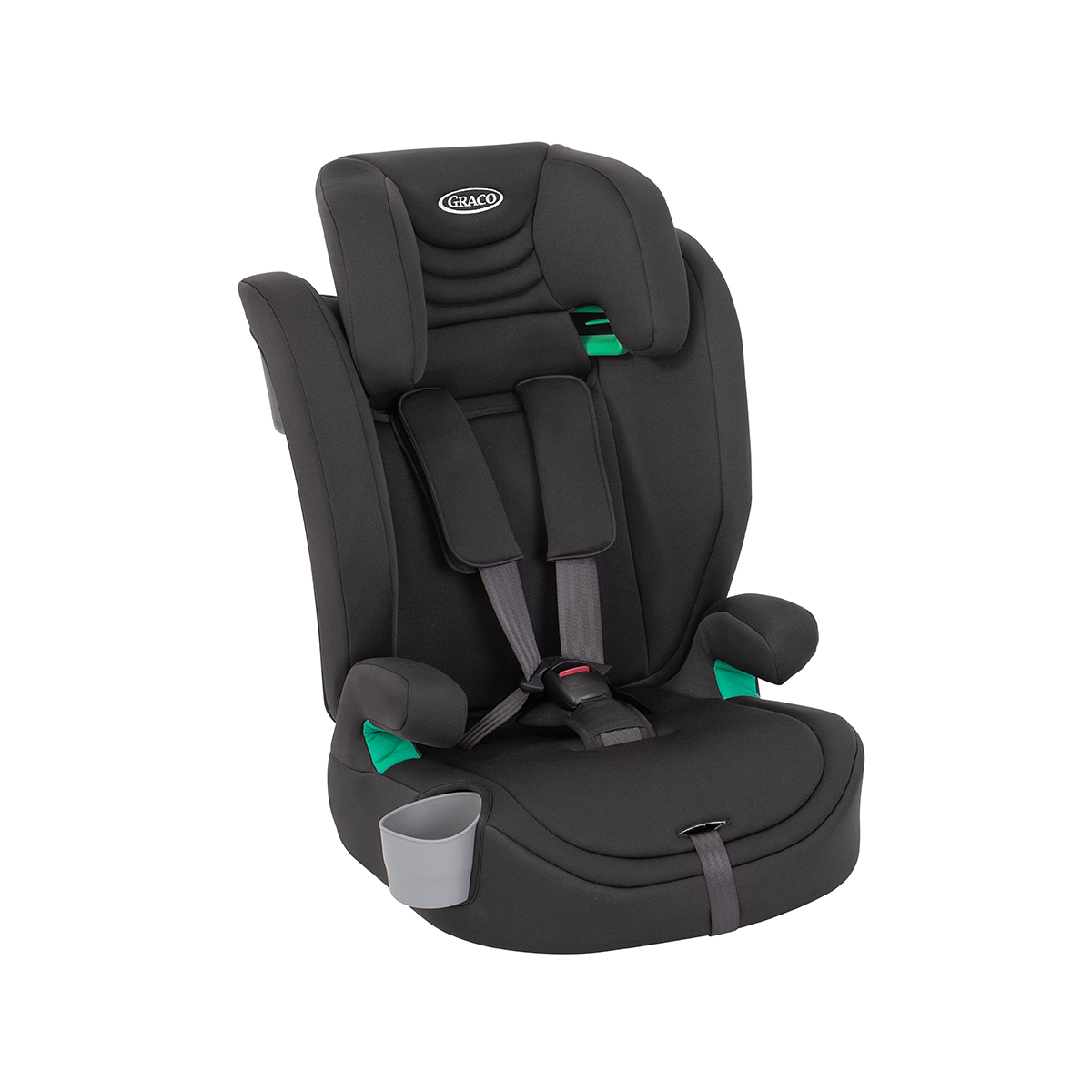 בוסטר גב עם רצועות Eldura™ R129 - שחור Midnight