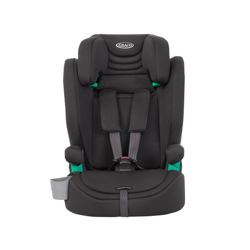 בוסטר גב עם רצועות Eldura™‎ R129 - שחור Midnight