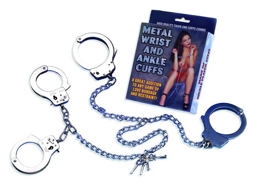  אזיקי מתכת איכותיים לידיים ולרגליים NMC - Metal Wrist And Ankle Cuff