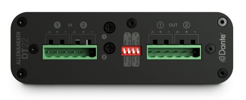 זוית נוספת Allen & Heath DT22 Dante Interface
