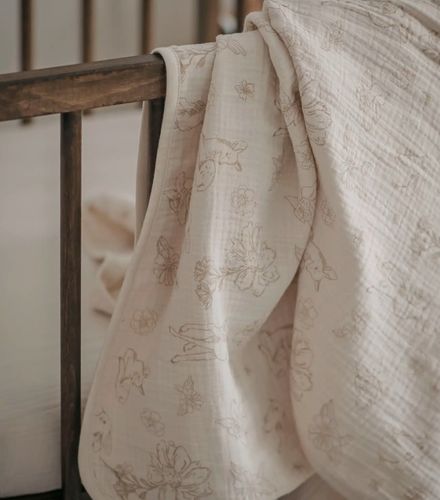 שמיכת תינוק לעונת הקיץ 100% כותנה טטרא 100x75 ס