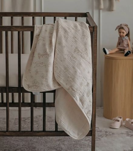 שמיכת תינוק לעונת הקיץ 100% כותנה טטרא 100x75 ס