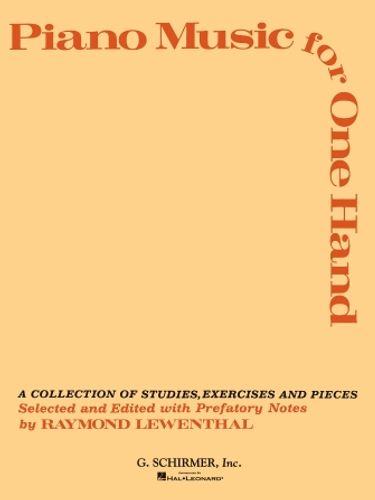 ספר תווים Piano Music for One Hand: A Collection of Studies, Exercises and Pieces