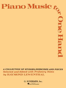 ספר תווים Piano Music for One Hand: A Collection of Studies, Exercises and Pieces