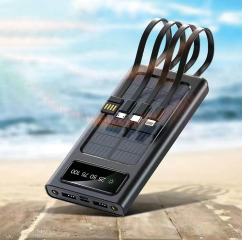 סוללת גיבוי סולארית 10,000MAH עם פנס semicom