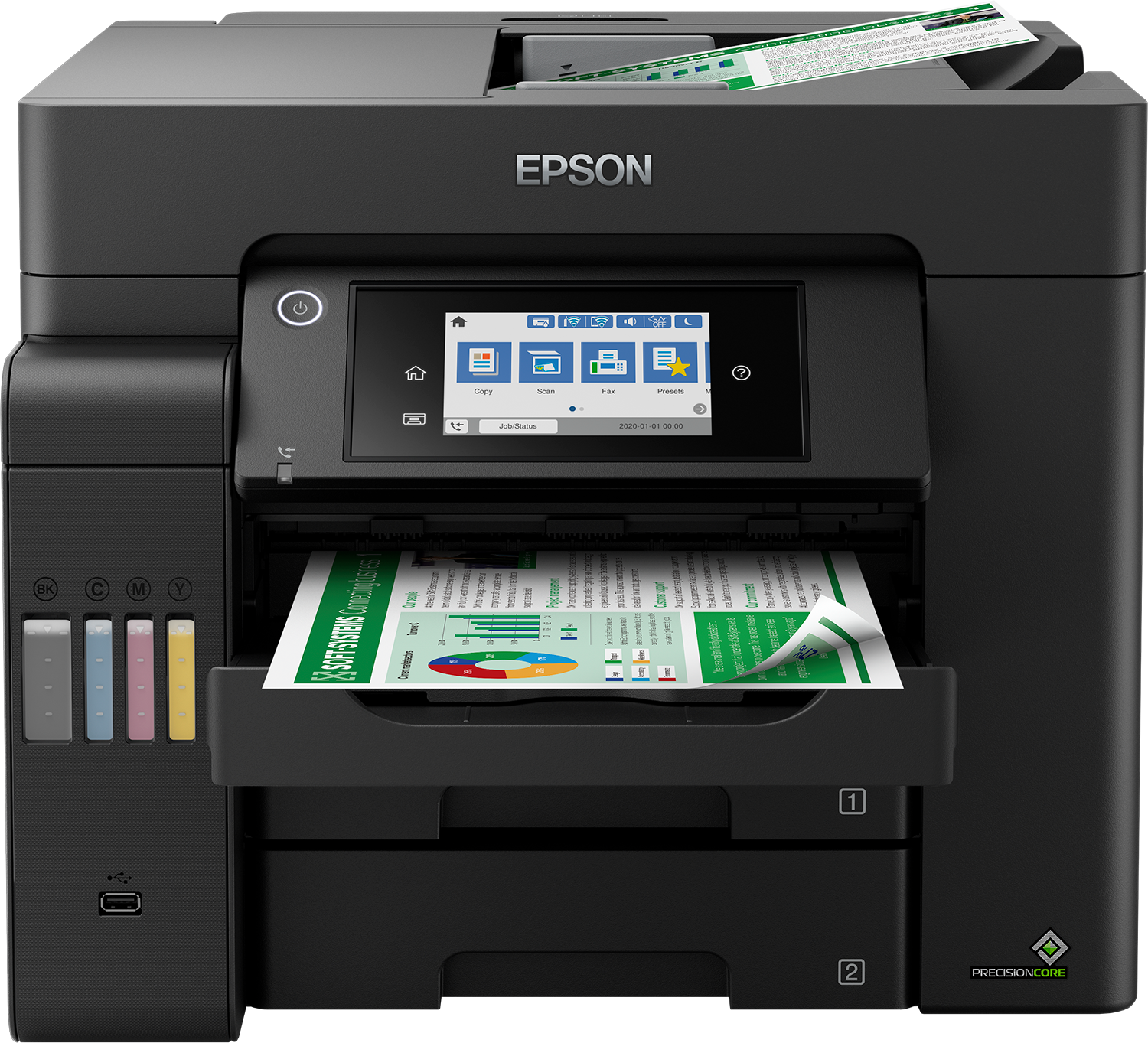 מדפסת ‏הזרקת דיו ‏משולבת Epson EcoTank L6550 אפסון