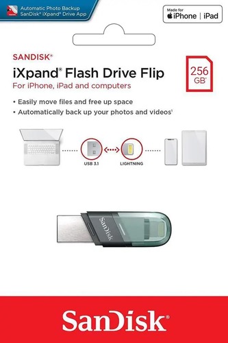 דיסק און קי  SanDisk iXpand Flash Drive SDIX90N-256G-GN6NN