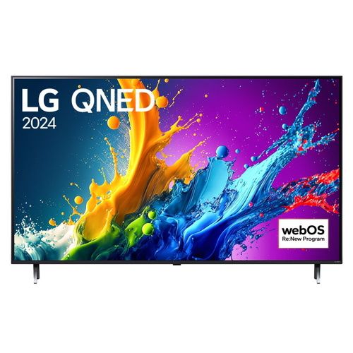 טלוויזיה חכמה "55 QNED86 4K עם מעבד בינה מלאכותית אלפא 8 מבית LG אל ג`י דגם 55QNED86T6A