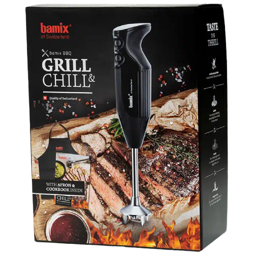 מארז יוקרתי של בלנדר מוט Bamix BBQ Grill&Chill