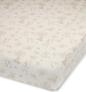 סדין מעוצב למיטת תינוק או מעבר 100% כותנה טטרא - איילים