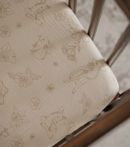 סדין מעוצב לעריסת תינוק 100% כותנה טטרא - איילים