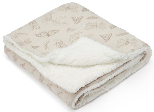 שמיכת תינוק דו-צדדית רכה עם צד פרוותי 70x100 ס