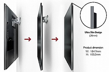 טלוויזיה "83 LG UHD 4K Gallery Edition OLED83G26LA טלויזיה דקה במיוחד אל ג'י