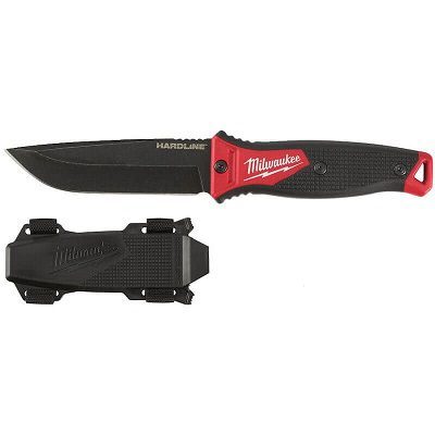 סכין מקצועית עם להב חלק Milwaukee Hardline