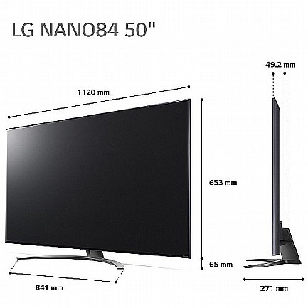 טלוויזיה LG 50" 4K דגם 50NANO846QA אל ג'י
