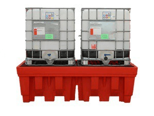 מאצרה כפולה לאחסון 2 מיכלי Ecosun C2 IBC
