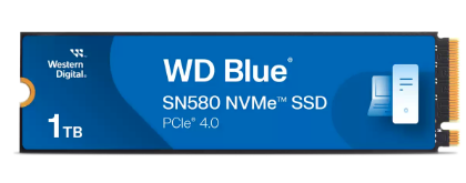 דיסק קשיח פנימי Western Digital SN580 NVME SSD 1TB