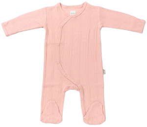 אוברול עם רגליות מבד פוינטל 100% כותנה עם חפתי כף יד למניעת שריטות NB - פודרה