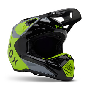 קסדת ילדים פוקס אפור / צהוב - FOX YTH V1 LEAN V25