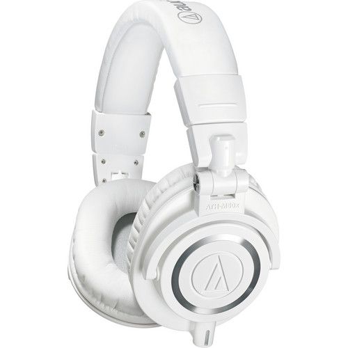 אוזניות מוניטור לבנות Audio-Technica ATH-M50xWh