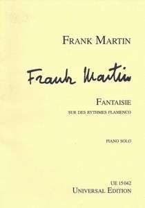 ספר תווים Frank Martin: Fantasy on Flamenco Rhythms for piano, for piano