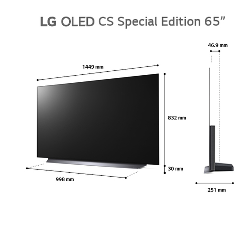 טלוויזיה 65" OLED אל ג'י דגם OLED65CS6LA סמארט 4K
