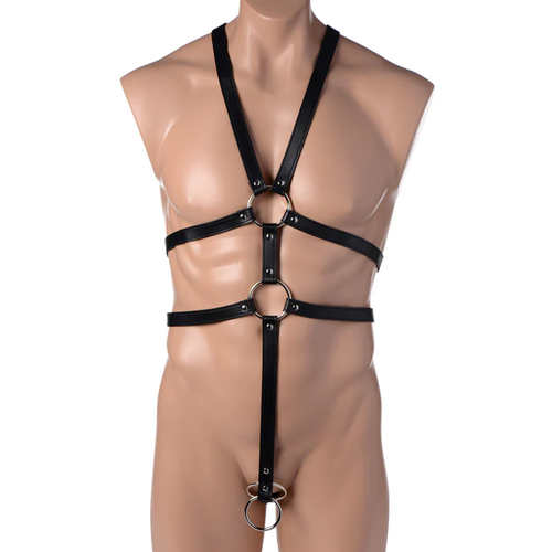 רתמת גוף לגבר | Strict Male Full Body Harness
