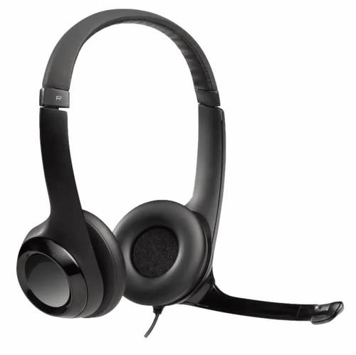 אוזניות עם מיקרופון למחשב בחיבור Logitech H390 USB