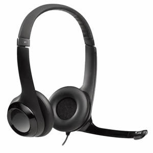 אוזניות עם מיקרופון למחשב בחיבור Logitech H390 USB