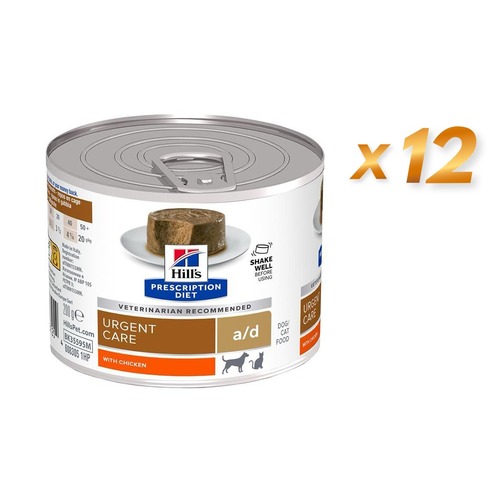 מגש (12 יח') הילס שימורים A/D לכלב ולחתול 200 גר' Hill's Prescription Diet 