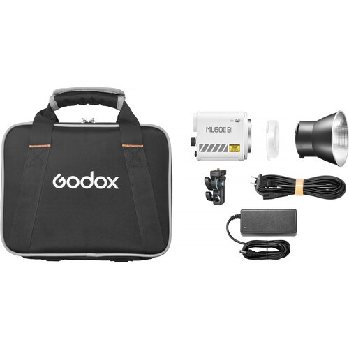 Godox ML60IIBi תאורת לד Bi-color עם מתאם סוללה NP-F