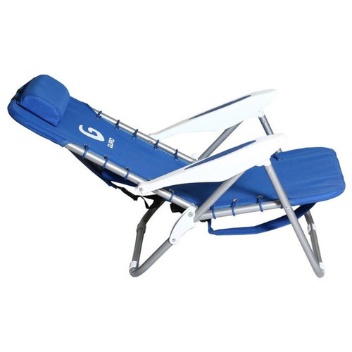 כיסא חוף מתקפל 4 מצבים  GURO BEACH CHAIR STEEL - כחול- 