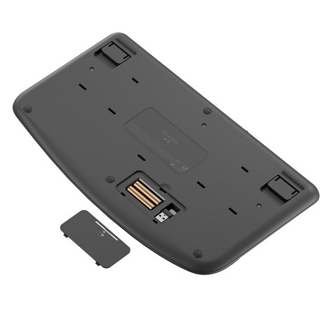 מקלדת ארגונומית אלחוטית Logitech WAVE KEYS-בצבע שחור