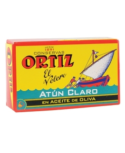 נתחי טונה צהובה בשמן זית פחית 112 גרם אורטיז ORTIZ