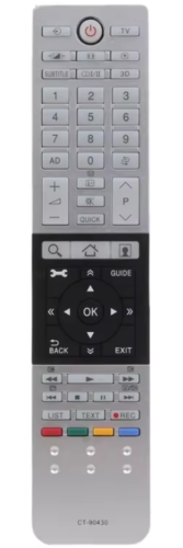 שלט תואם לטלוויזיה טושיבה TOSHIBA SMART TV דגם : CT-90430