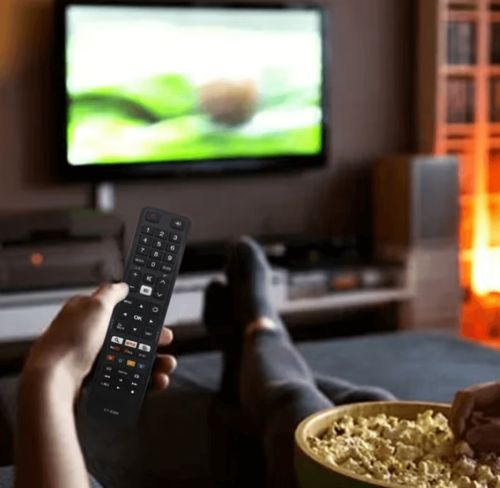 שלט תואם לטלוויזיה טושיבה חכמה TOSHIBA SMART TV דגם : CT-8069