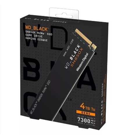 דיסק פנימי Black SSD SN850X NVMe Gen4 בנפח 4TB מבית Western Digital דגם WDS400T2X0E